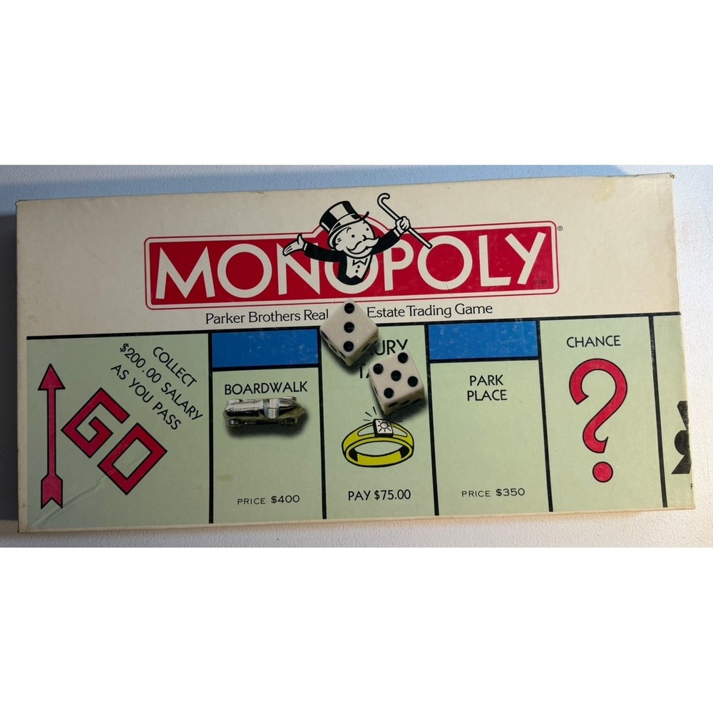 Parker‎ Brothers Monopoly Board Game 1994 Vintage, Complete Set